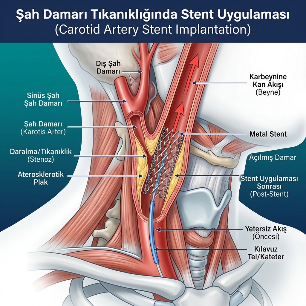 Karotis stentleme şah damarı tedavisi